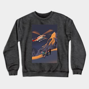 Heliski Sunrise Scenic winterports Crewneck Sweatshirt